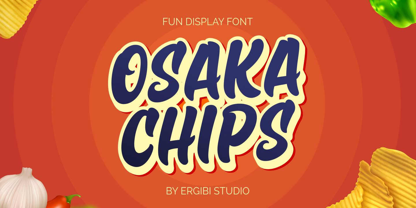 Przykład czcionki Osaka Chips